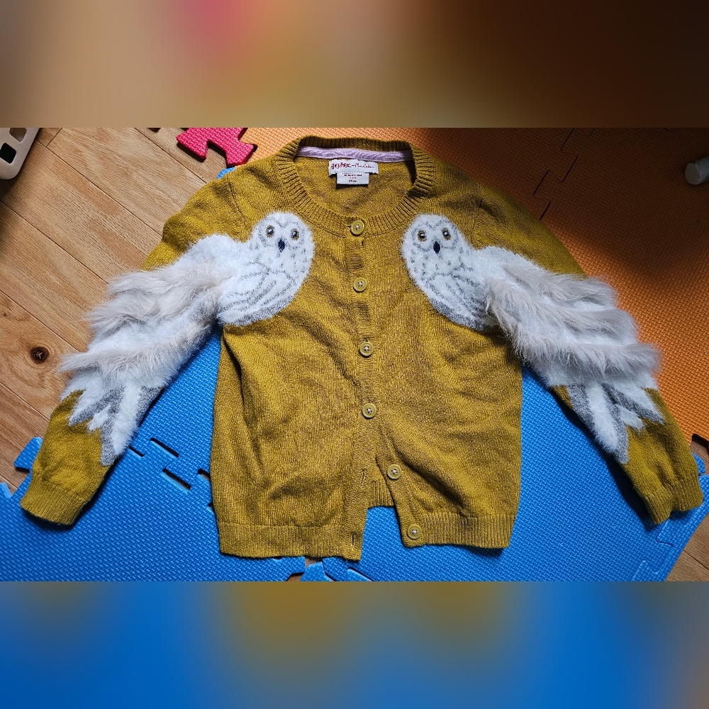 5/6 Boden X Harry Potter Owl Cardigan